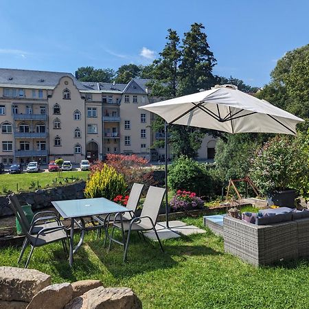 Uo2 - Urlaubsmagie - Garten, Whirlpool, Sauna Lägenhet Sebnitz Exteriör bild