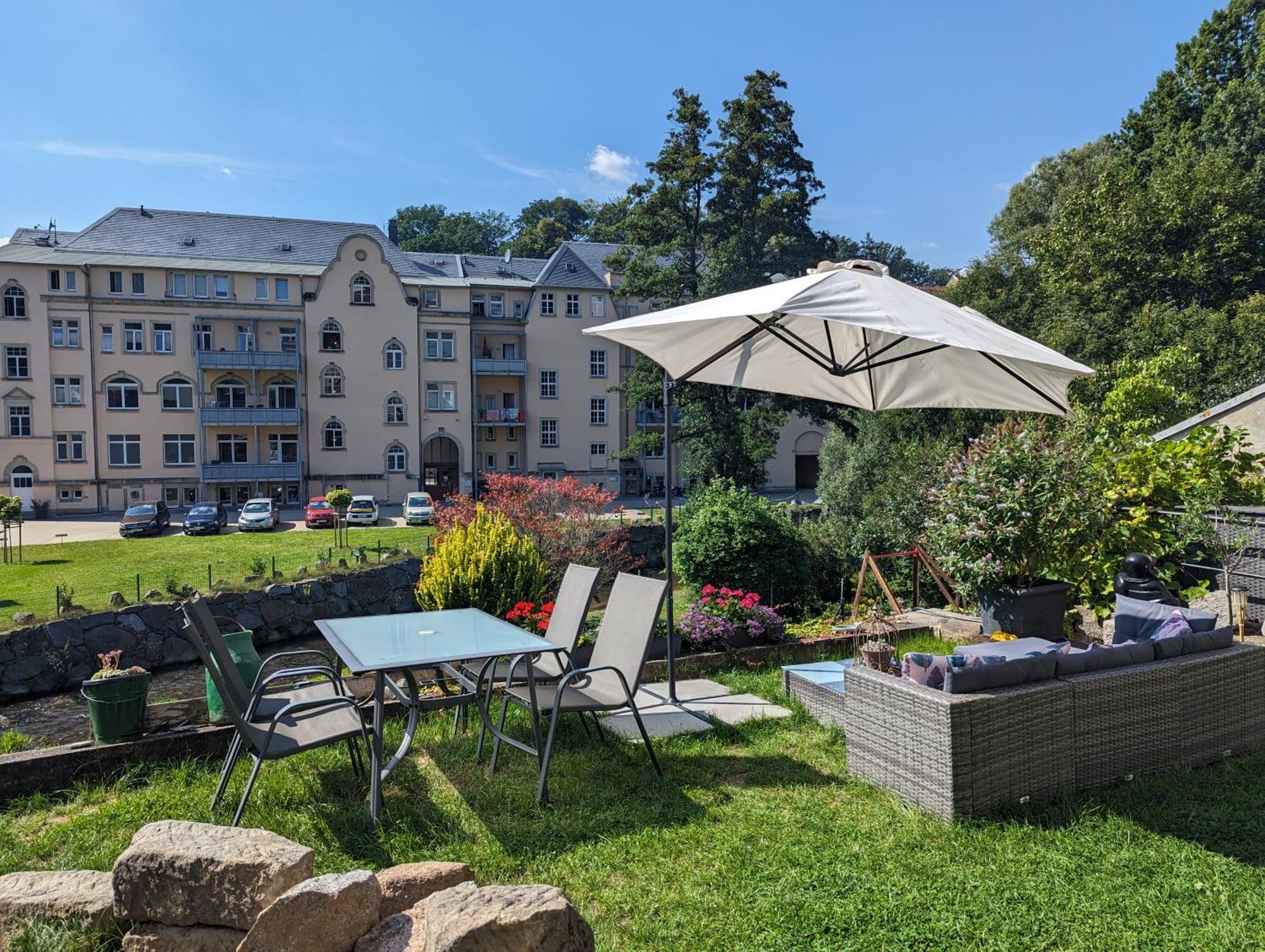 Uo2 - Urlaubsmagie - Garten, Whirlpool, Sauna Lägenhet Sebnitz Exteriör bild