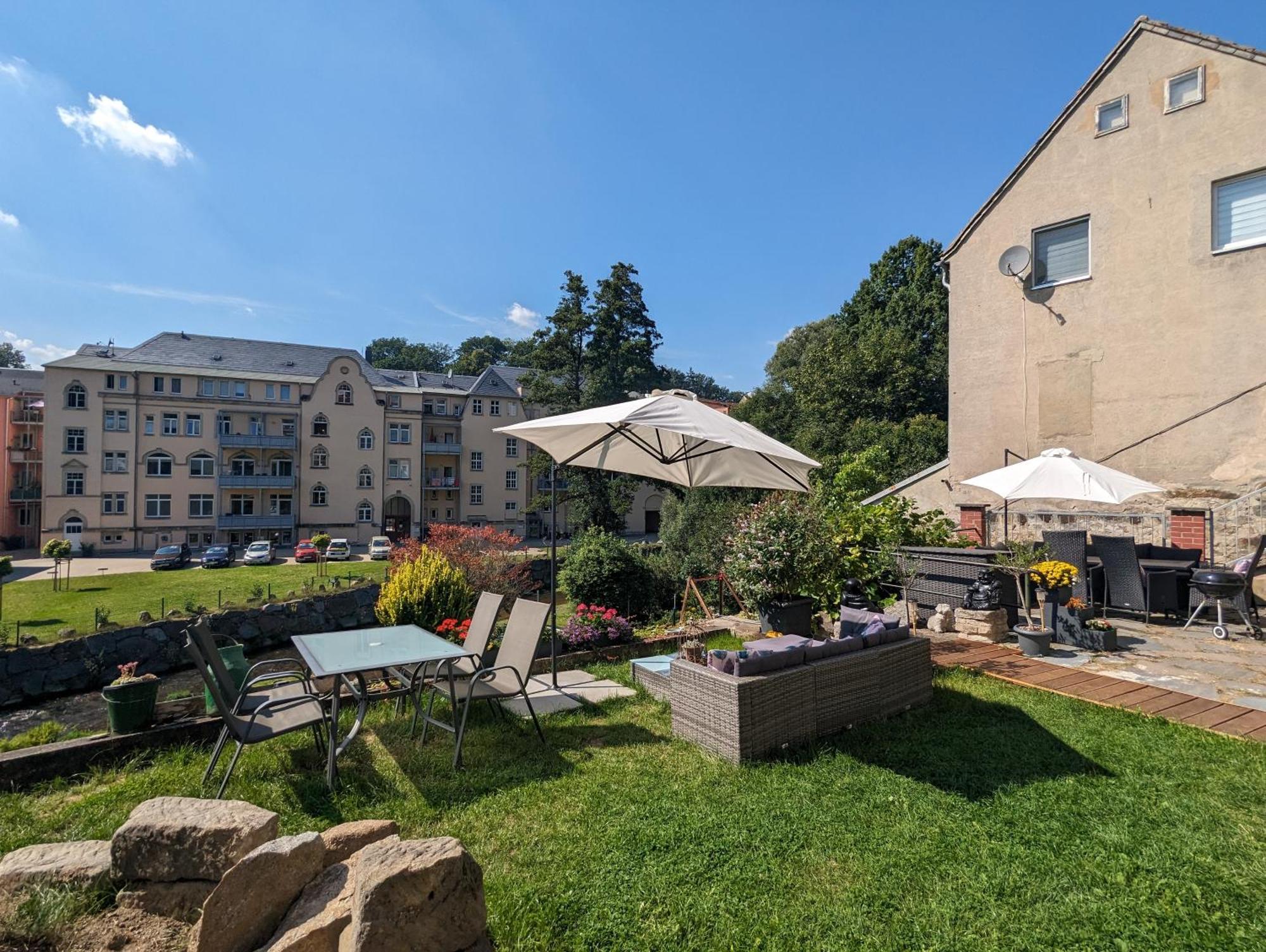 Uo2 - Urlaubsmagie - Garten, Whirlpool, Sauna Lägenhet Sebnitz Exteriör bild