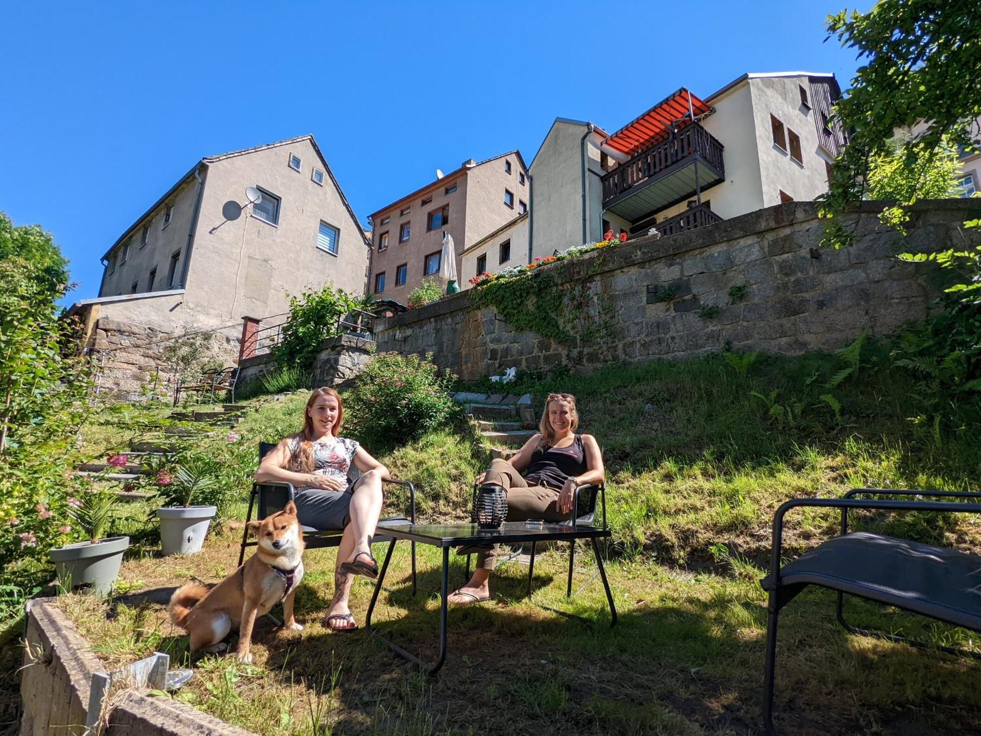 Uo2 - Urlaubsmagie - Garten, Whirlpool, Sauna Lägenhet Sebnitz Exteriör bild