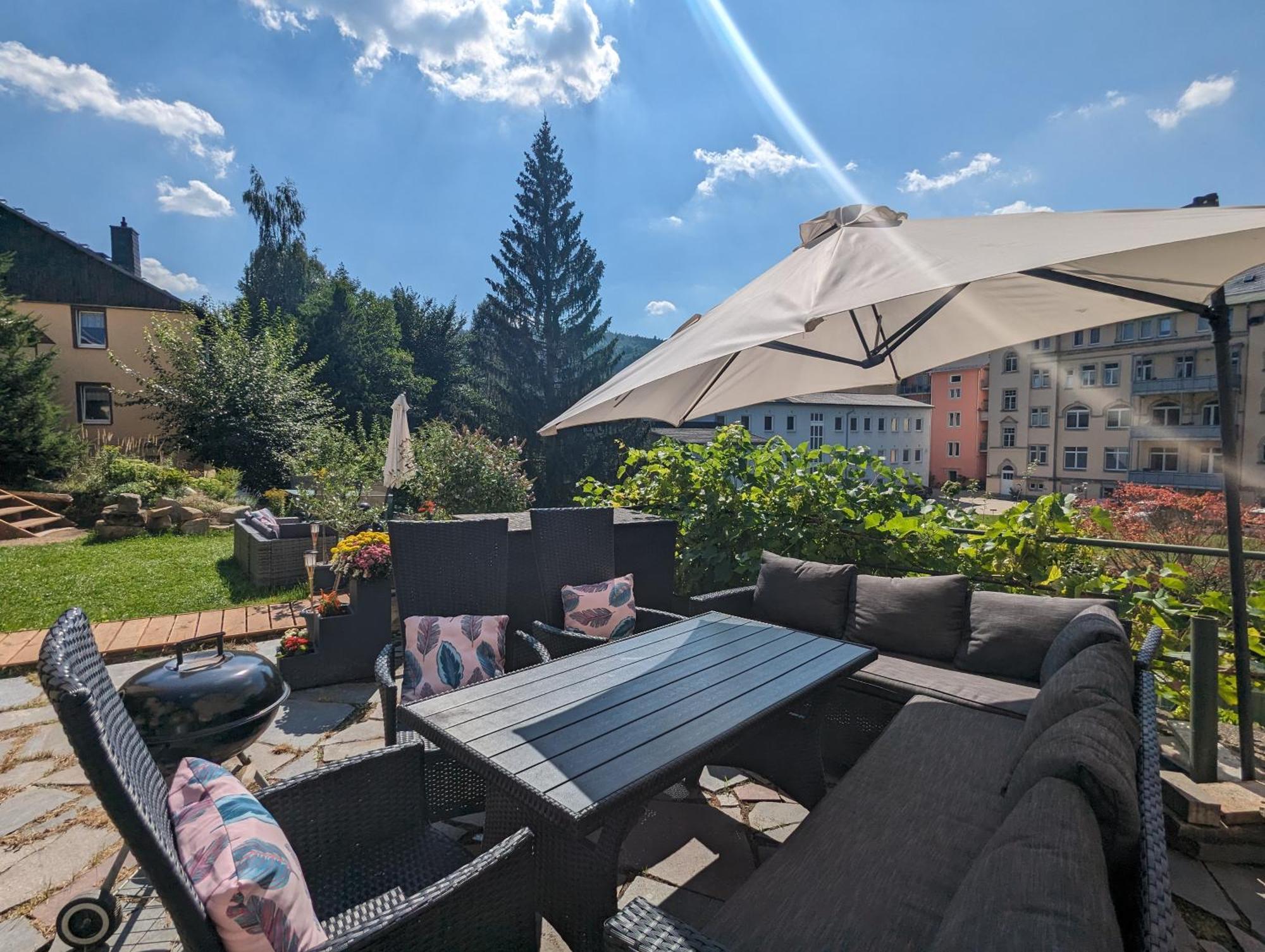 Uo2 - Urlaubsmagie - Garten, Whirlpool, Sauna Lägenhet Sebnitz Exteriör bild