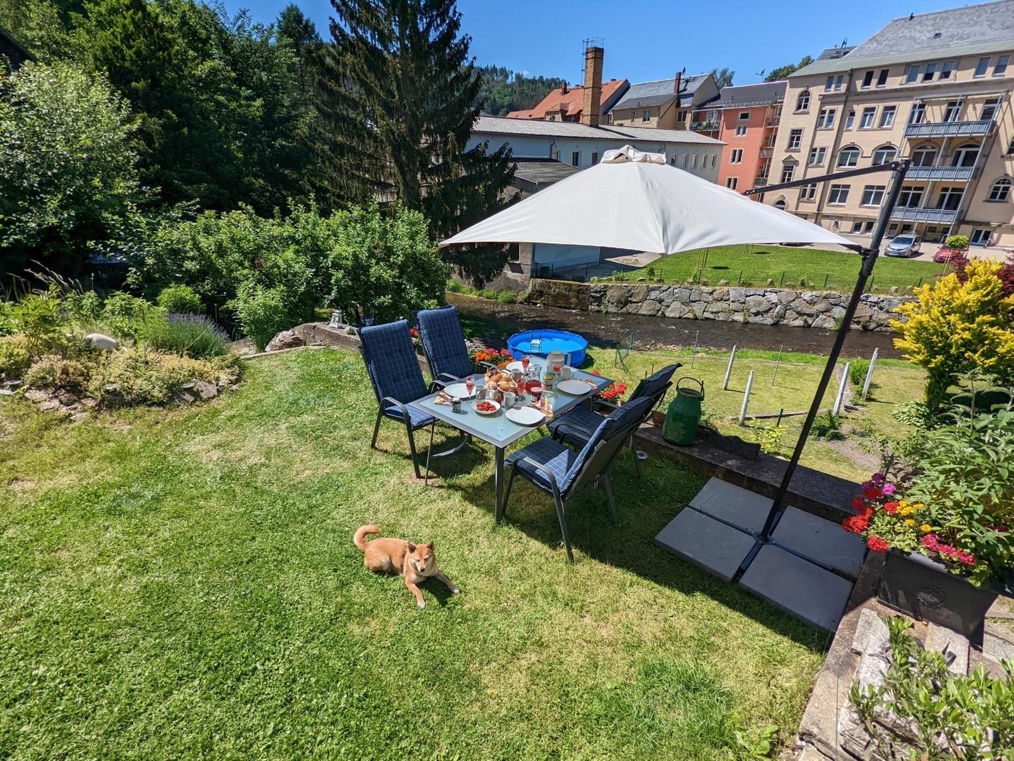 Uo2 - Urlaubsmagie - Garten, Whirlpool, Sauna Lägenhet Sebnitz Exteriör bild