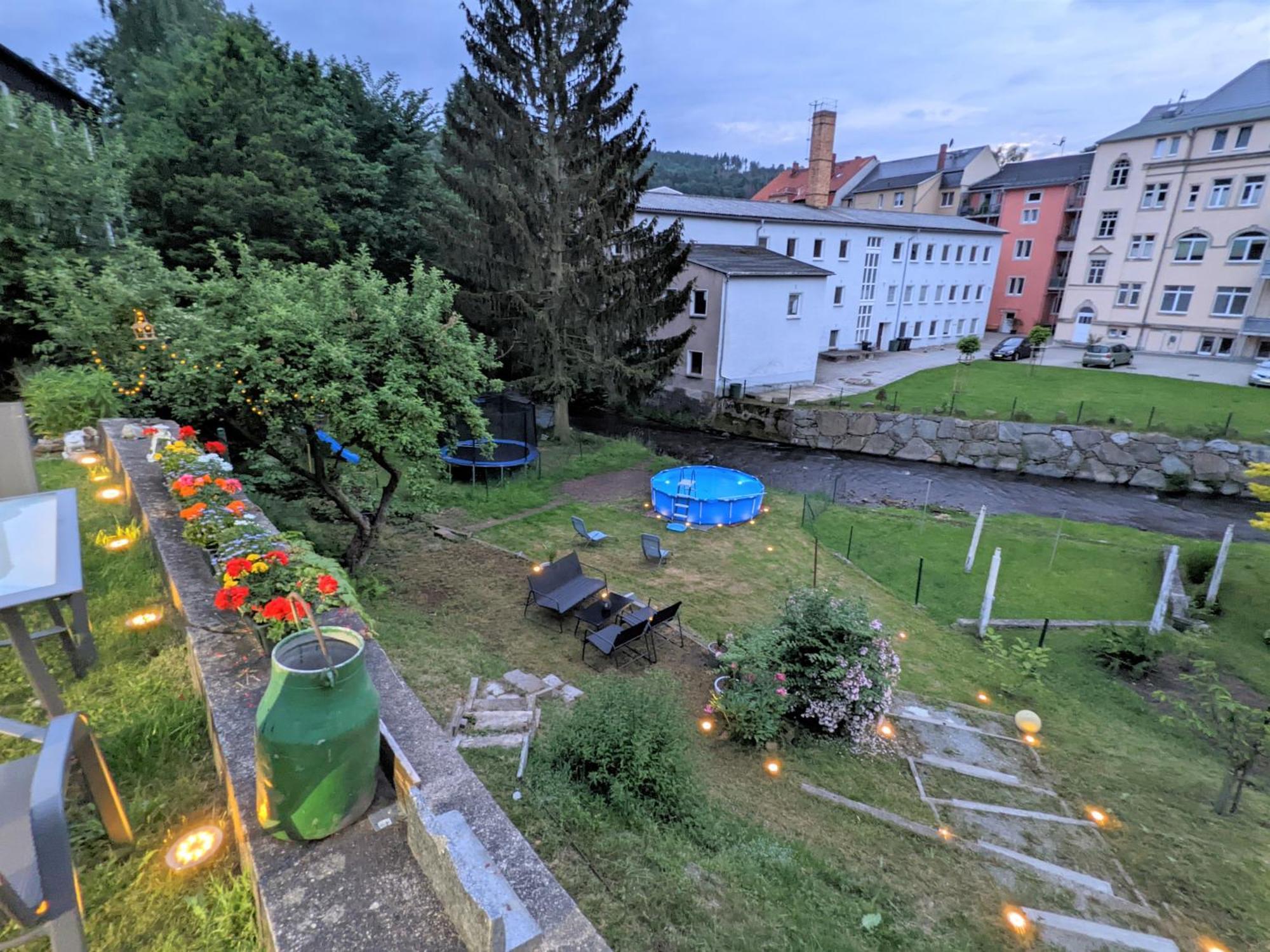 Uo2 - Urlaubsmagie - Garten, Whirlpool, Sauna Lägenhet Sebnitz Exteriör bild