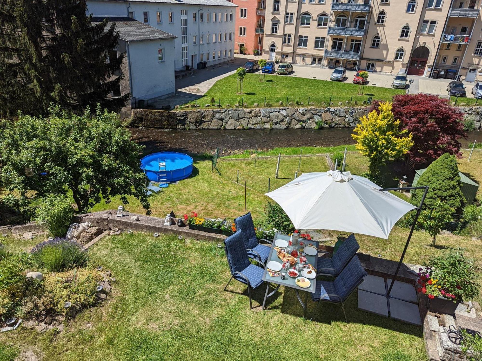 Uo2 - Urlaubsmagie - Garten, Whirlpool, Sauna Lägenhet Sebnitz Exteriör bild