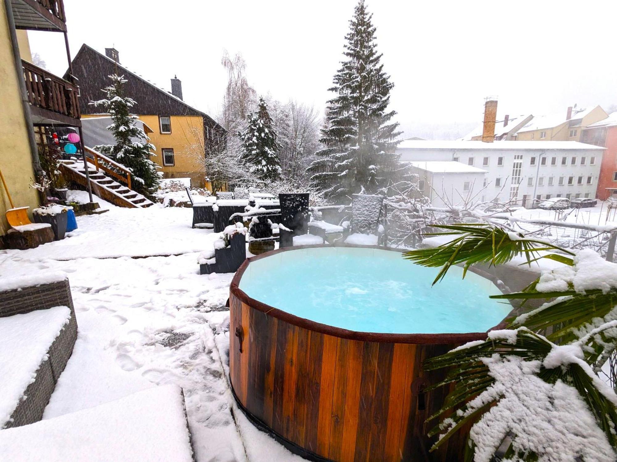 Uo2 - Urlaubsmagie - Garten, Whirlpool, Sauna Lägenhet Sebnitz Exteriör bild