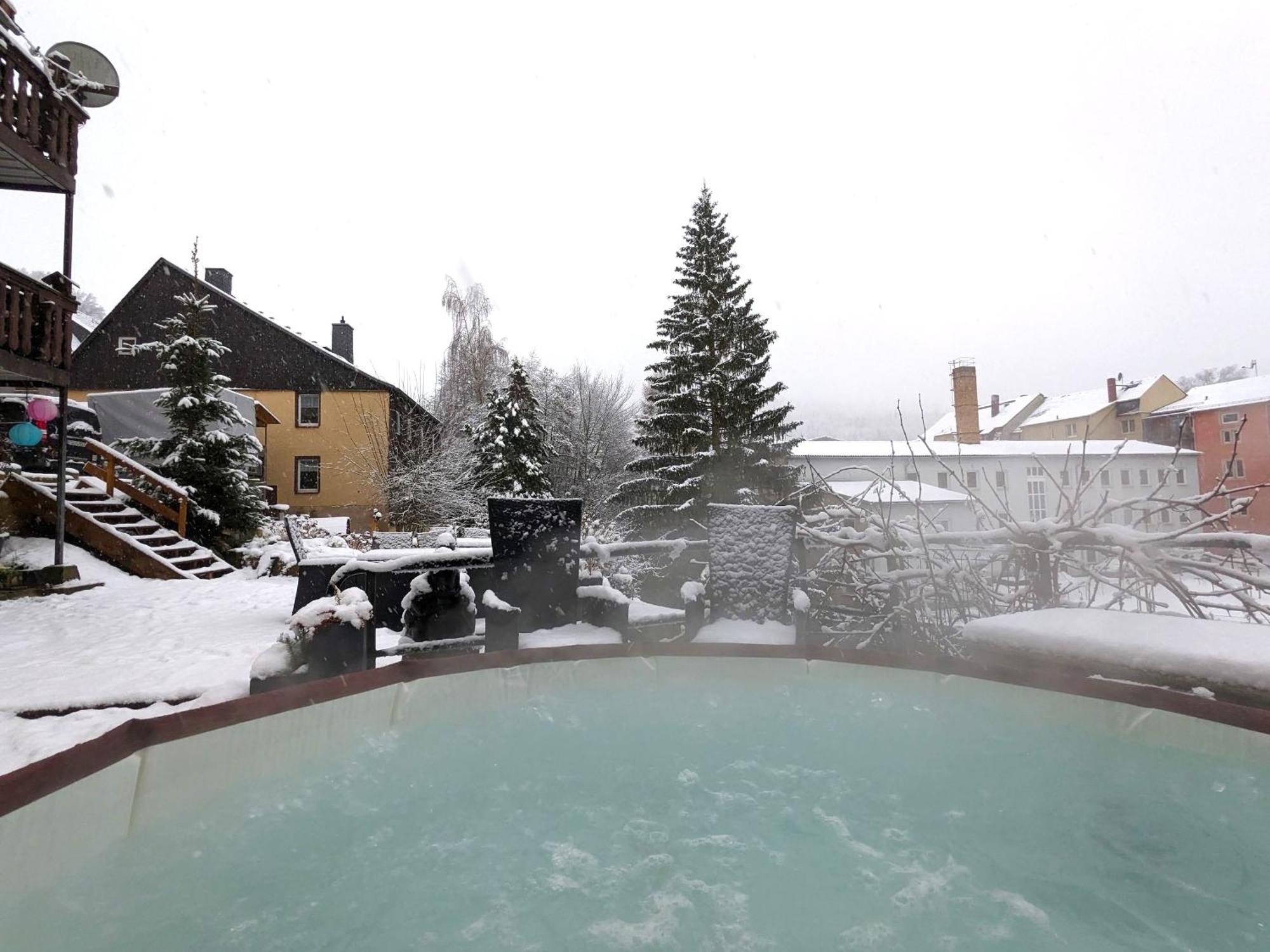 Uo2 - Urlaubsmagie - Garten, Whirlpool, Sauna Lägenhet Sebnitz Exteriör bild