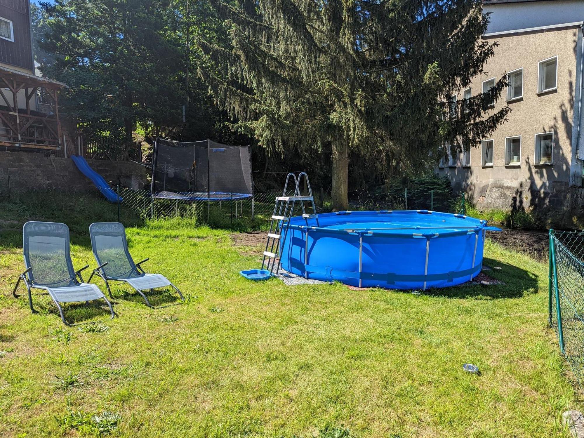 Uo2 - Urlaubsmagie - Garten, Whirlpool, Sauna Lägenhet Sebnitz Exteriör bild