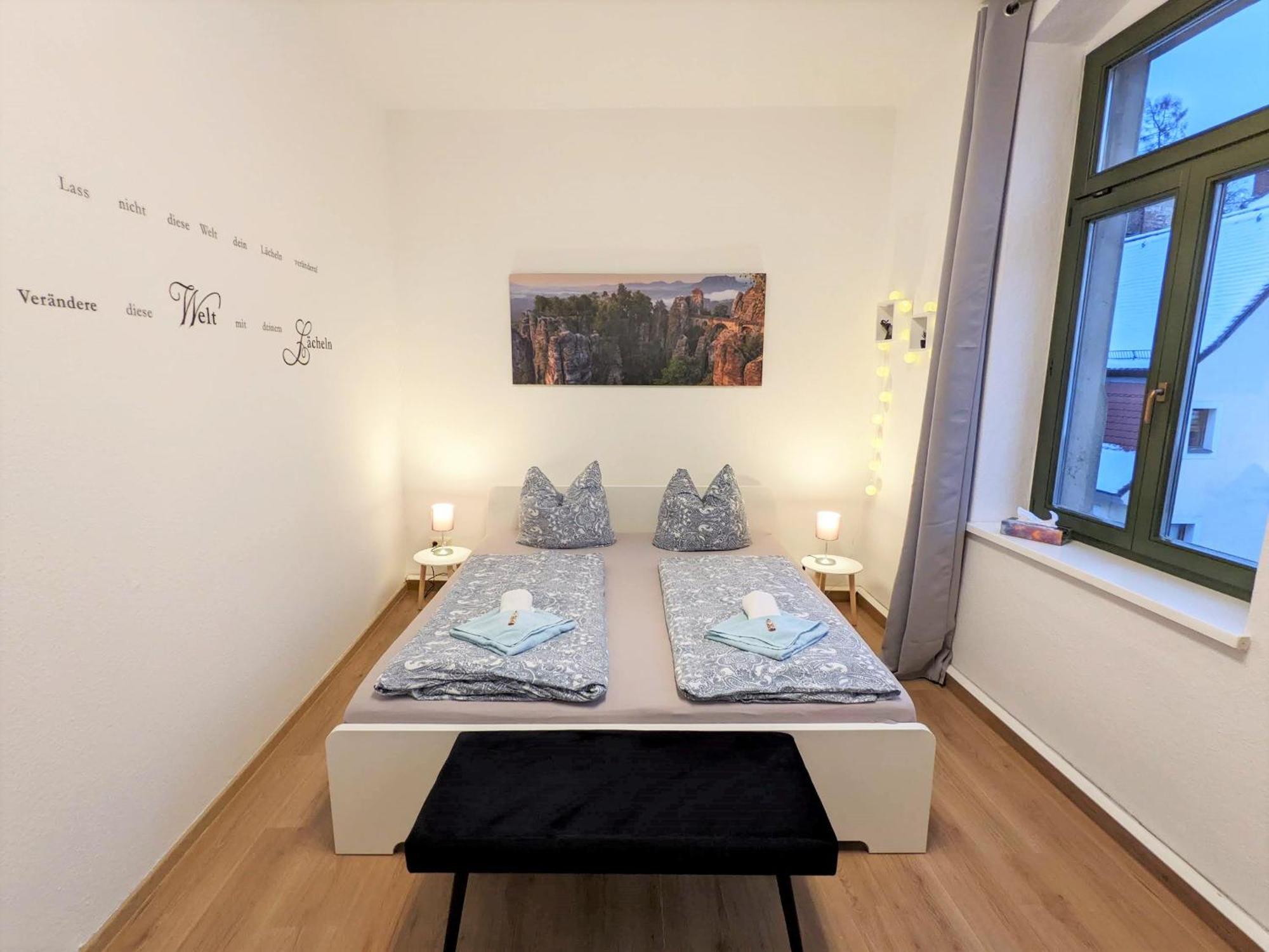 Uo2 - Urlaubsmagie - Garten, Whirlpool, Sauna Lägenhet Sebnitz Exteriör bild
