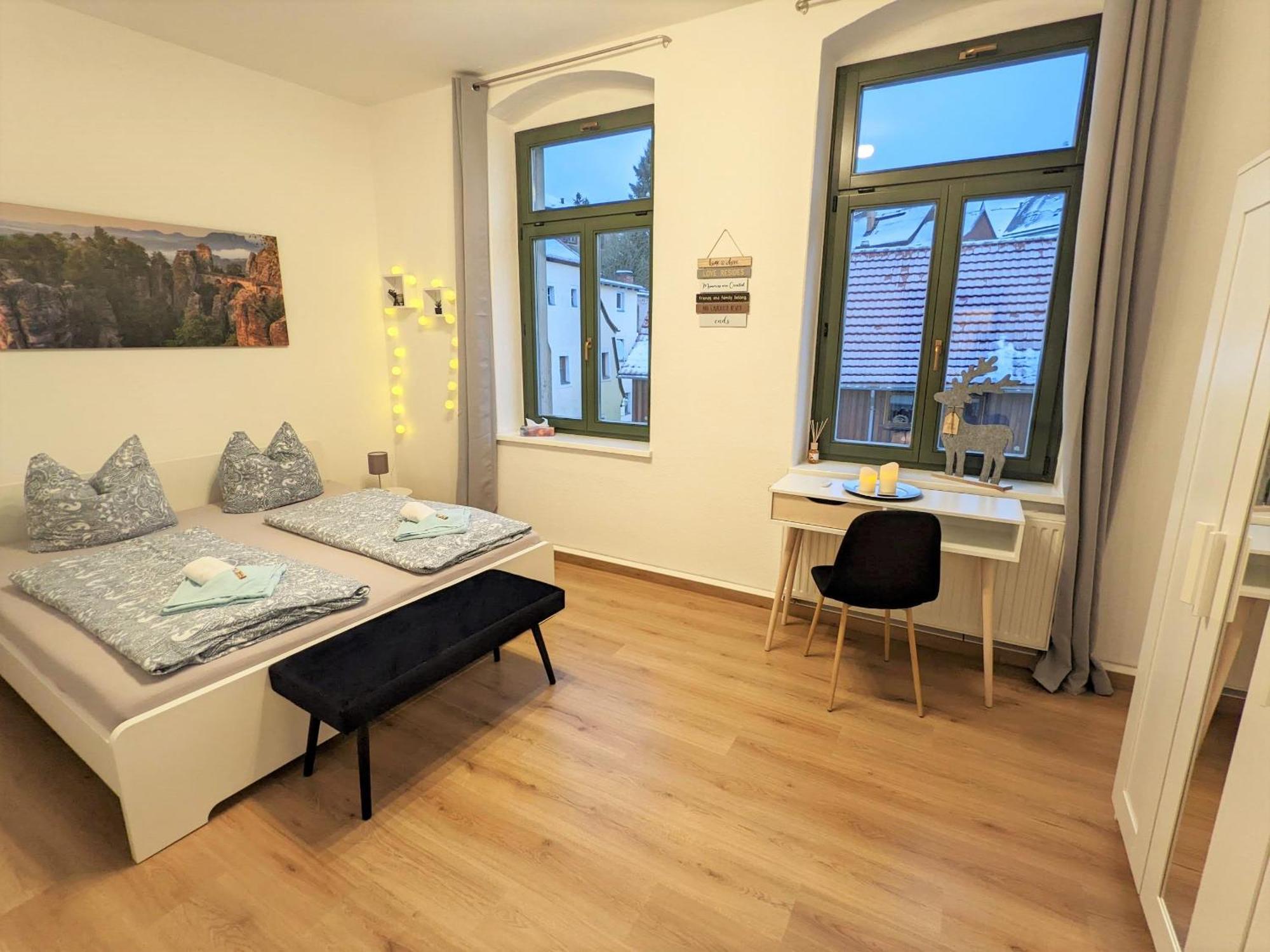 Uo2 - Urlaubsmagie - Garten, Whirlpool, Sauna Lägenhet Sebnitz Exteriör bild